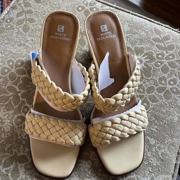 White Mountain Women’s Far Block Heel Butter Cream‎ 11 - Picture 5 of 7